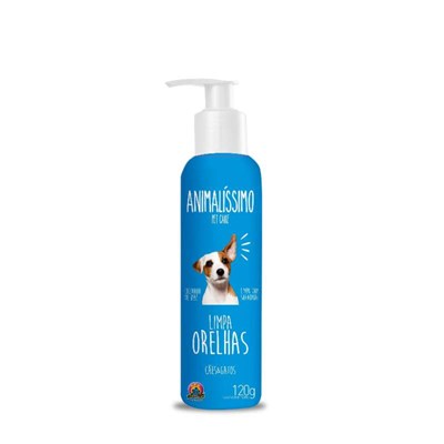 Limpa Orelhas Animalíssimo para cachorros e gatos 120ml