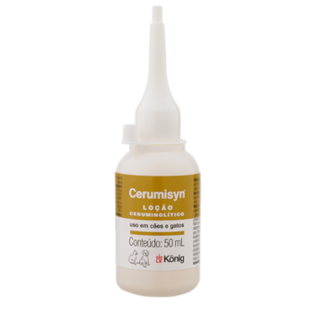 Loção Ceruminolítico Cerumisyn König para Cães e Gatos com 50ml - Imagem principal