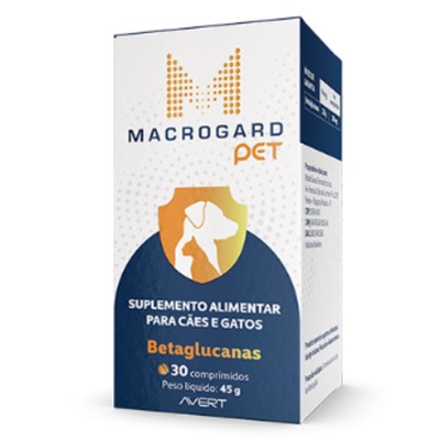 Macrogard Pet suplemento para cachorros e gatos 30 comprimidos
