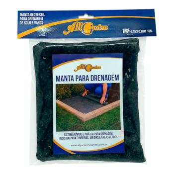 Manta Para Drenagem Geotêxtil All Garden Com 1 Metro - Imagem principal