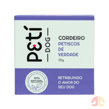Mini Petisco Natural Sabor Cordeiro 20g Petí Dog para Cães - Imagem principal