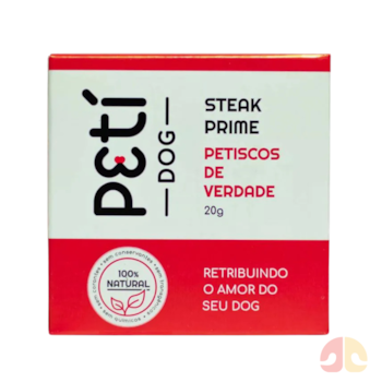 Mini Petisco Natural Sabor Steak de Angus 20g Petí Dog para Cães - Imagem principal