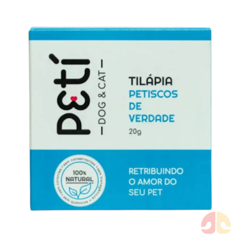 Mini Petisco Natural Sabor Tilapia 20g Petí Dog para Cães - Imagem principal