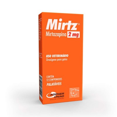 Mirtz 2mg para Gatos com 12 comprimidos