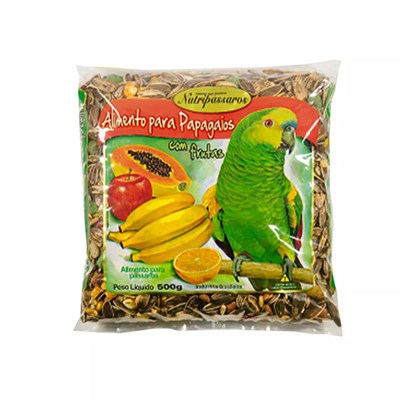 Mistura Nutripássaros para Papagaio com Frutas 500g