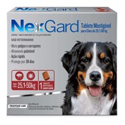 Nexgard Antipulgas e Carrapatos para Cães de 25,1 a 50kg 1 Tablete Mastigável