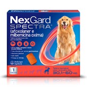 Nexgard Spectra Antipulgas e Carrapatos para Cães de 30,1 a 60kg 1 Tablete Mastigável