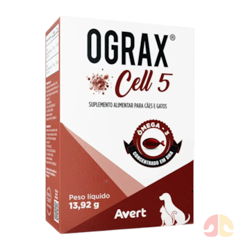 Ograx Cell 5 Suplemento Avert para Cães e Gatos 30 Cápsulas - Imagem principal