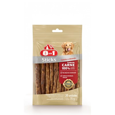 Osso 8in1 Sticks Carne para Cães 70gr
