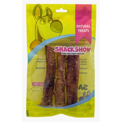 Osso Traqueia Suína Snack Show para Cães Pacote c/ 3 Unidades