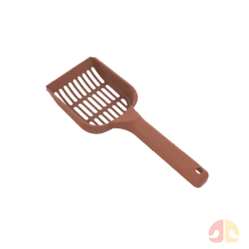 Pá Higiênica para Caixa de Areia Tamanho P Vermelha para Gatos - Imagem principal