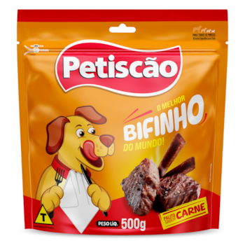 Palito Mastigável Fino Petiscão Sabor Carne para Cachorros 500gr - Imagem principal