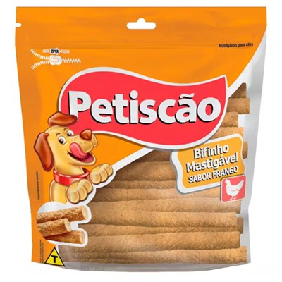Palito Mastigável Fino Petiscão Sabor Frango para Cachorros 1,0kg