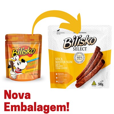 Palitos Finos Bilisko Select Stick Master Slim para Cachorros sabor Figado 500g