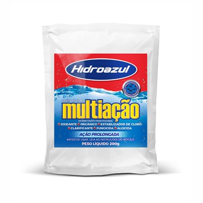 Pastilha de Tricloro Multiação Hidroazul para Piscinas com 200gr