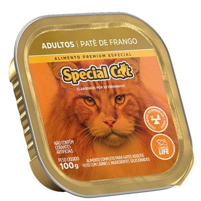 Patê Special Cat para Gatos Adultos Frango 100gr