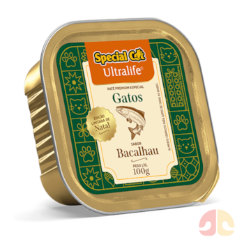 Patê Special Cat Ultralife para Gatos Adultos Sabor Bacalhau 100g - Imagem principal