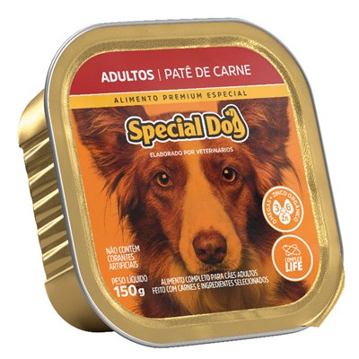 Patê Special Dog para Cães Adultos Carne 150gr
