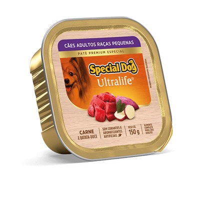 Patê Special Dog para Cães Adultos de Raças Pequenas Carne 150g