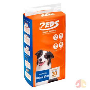 Peds Tapete Higiênico Slim para Cães 80x60cm com 30 Unidades - Imagem principal