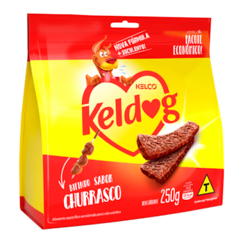 Petisco Bifinho Keldog Churrasco 250gr para Cães - Imagem principal