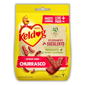 Petisco Bifinho Keldog Churrasco 500gr para Cães - Imagem principal