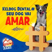 Petisco Bifinho Keldog Dental Tech 35gr para Cães Adultos de Porte Mini e Pequeno