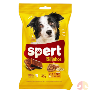 Petisco Bifinho Spert Cães Adultos 60g Carne e Cereais - Imagem principal
