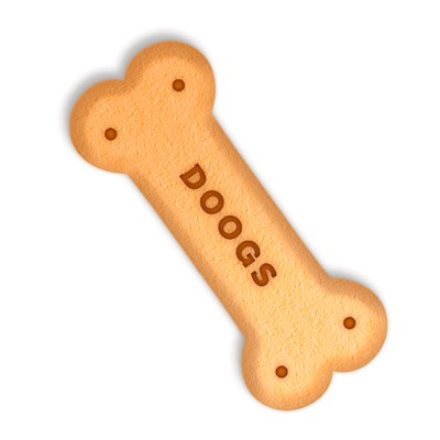 Petisco Biscoito Doogs para Cães Sabor Carne 200gr