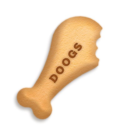 Petisco Biscoito Doogs para Cães Sabor Frango 200gr
