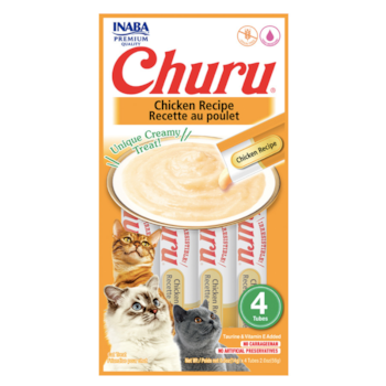 Petisco Cremoso Sachê Churu Sabor Frango para Gatos 56gr - Imagem principal