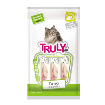 Petisco Cremoso Truly Creamy Sabor Atum e Bonito 70g Para Gatos - Imagem principal