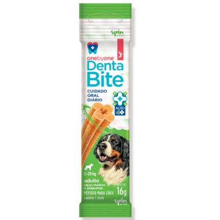 Petisco Dentabite Stick Spin Pet OnebyOne para cães de 5kg até 20kg 15g