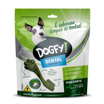 Petisco Dental DogFy 46gr Para Cães de Porte Mini com 7un