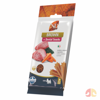 Petisco Dental N&D Brown Mini Cordeiro para Cães Porte Pequeno 60g - Imagem principal
