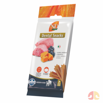 Petisco Dental N&D Pumpkin Medium e Maxi Cordeiro para Cães Porte Médio e Grande 100g - Imagem principal