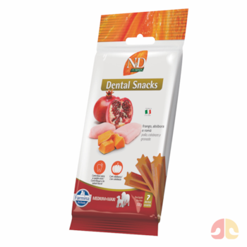 Petisco Dental N&D Pumpkin Medium e Maxi Frango para Cães Porte Médio e Grande 100g - Imagem principal
