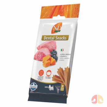 Petisco Dental N&D Pumpkin Mini Cordeiro para Cães Porte Pequeno 60g - Imagem principal