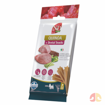Petisco Dental N&D Quinoa Controle de Calorias Cordeiro e Quinoa para Cães Porte Pequeno 60g - Imagem principal