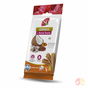 Petisco Dental N&D Quinoa Sabor Arenque, Quinoa, Coco e Cúrcuma para Cães Adultos Porte Médio e Grande 100g - Imagem principal