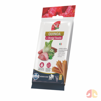 Petisco Dental N&D Quinoa Sabor Cordeiro e Quinoa para Cães Porte Médio e Grande 100g - Imagem principal
