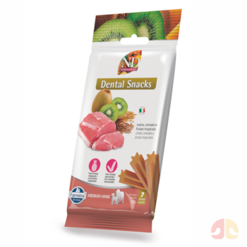 Petisco Dental N&D Tropical Maxi para Cães Porte Médio e Grande Sabor Suíno, Cereais e Frutas Tropicais 100g - Imagem principal