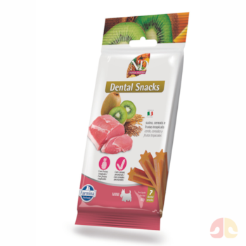 Petisco Dental N&D Tropical Mini para Cães Porte Pequeno Sabor Suíno, Cereais e Frutas Tropicais 60g - Imagem principal