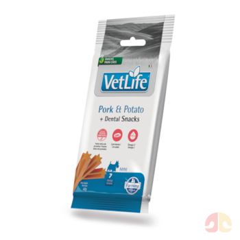 Petisco Dental Vet Life Farmina Pork & Potato para Cães Porte Pequeno 60g - Imagem principal