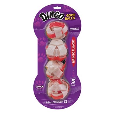 Petisco Dingo Goof Balls para Cachorros com 4 unidades