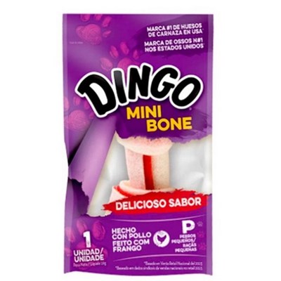 Petisco Dingo Mini Bones com 1 Unidade