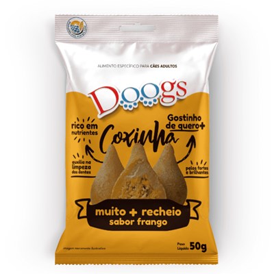 Petisco Doogs Snacks Care Recheado Sabor Coxinha 50gr