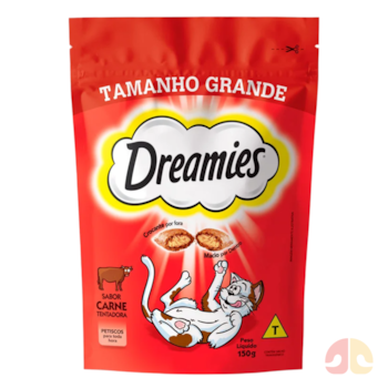 Petisco Dreamies Sabor Carne para Gatos Adultos 150g - Imagem principal