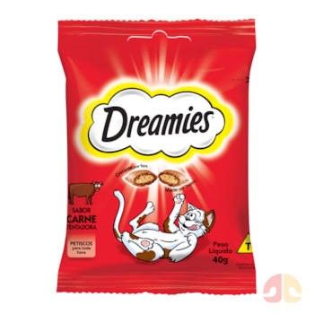 Petisco Dreamies Sabor Carne para Gatos Adultos 40g - Imagem principal