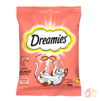 Petisco Dreamies Sabor Salmão Irresistível para Gatos Adultos 40g - Imagem principal
